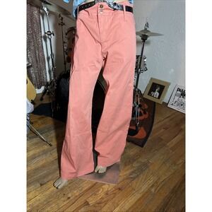 XCVI Wide Leg Pants Womens Size 12(Fits 34x32)Orange/Peach Stretch Lagenlook